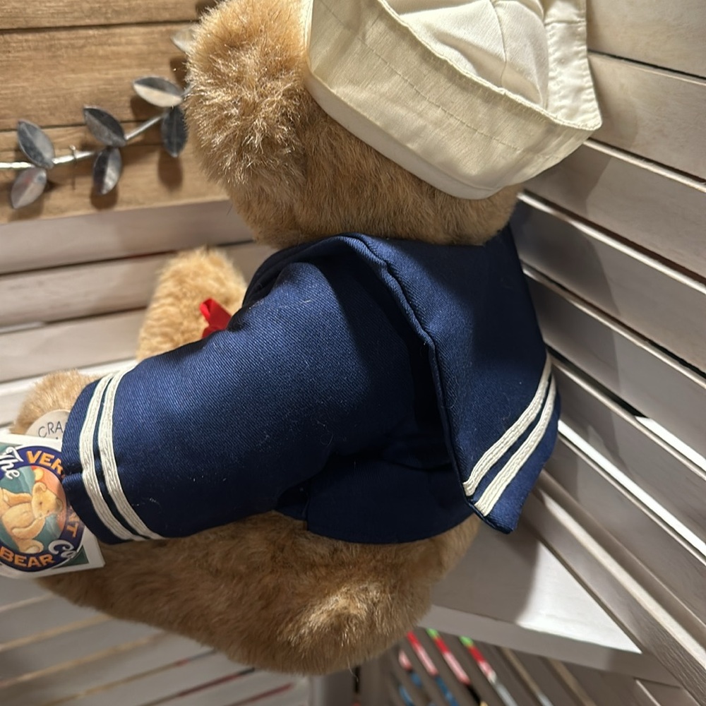 The Vermont Company Navy Teddy Bear - Picture 6 of 7